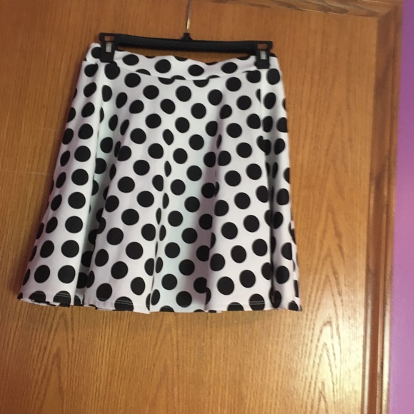 Roma Concept Dresses & Skirts - 4 FOR $20- Black and White Polka Dot Skirt